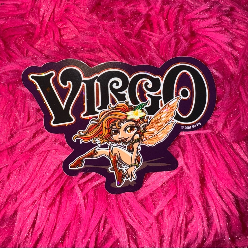 vintage virgo fairy vending machine sticker